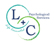 a logo with blue and green letters